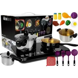 Stainless steel kitchen set Induction hob 32 elements Stainless steel kitchen set Induction hob 32 elements