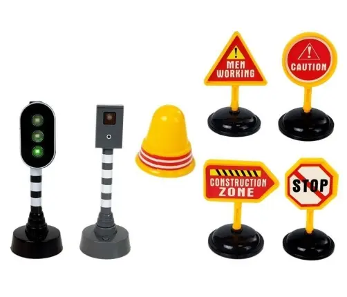 Tipper Construction Site Road Signs Traffic Lights Frictional Drive Sound Light Effects Tipper Construction Site Road Signs Traffic Lights Frictional Drive Sound Light Effects