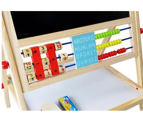 Wooden Chalk Board. Abacus. Clock, Numbers, and Magnet Wooden Chalk Board. Abacus. Clock, Numbers, and Magnet