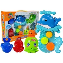 Dolphin Bathing Kit Sea Animals Plastic Waterfall Dolphin Bathing Kit Sea Animals Plastic Waterfall