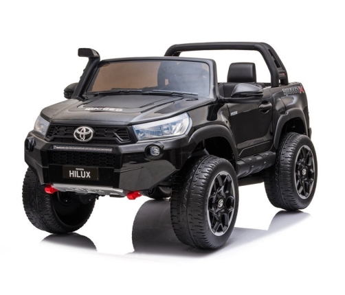 Divvietīgs bērnu elektromobilis Toyota Hilux Black Painted