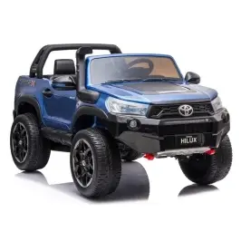 Двухместный детский электромобиль Toyota Hilux Blue Painted Двухместный детский электромобиль Toyota Hilux Blue Painted