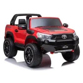 Divvietīgs bērnu elektromobilis Toyota Hilux Red Painted