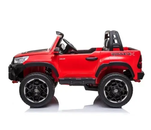 Divvietīgs bērnu elektromobilis Toyota Hilux Red Painted