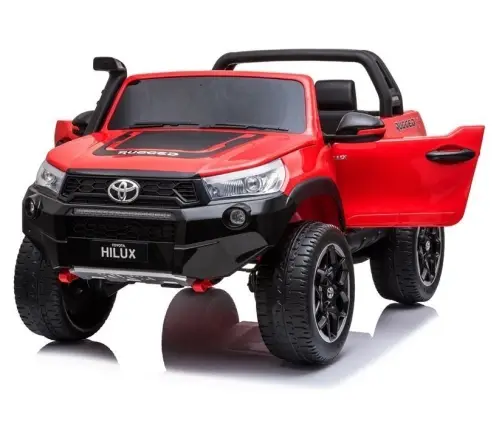 Divvietīgs bērnu elektromobilis Toyota Hilux Red Painted
