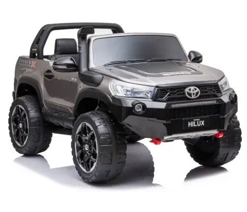Двухместный детский электромобиль Toyota Hilux Silver Painted