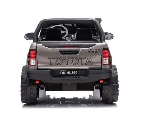 Двухместный детский электромобиль Toyota Hilux Silver Painted