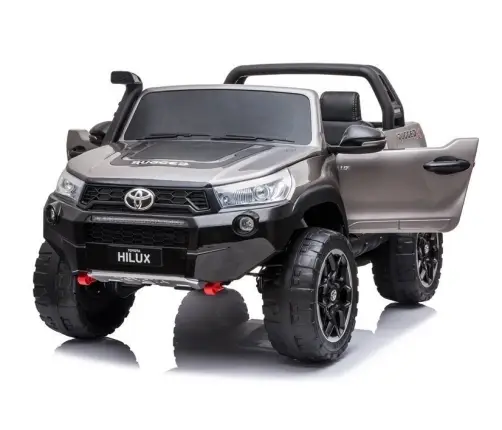 Двухместный детский электромобиль Toyota Hilux Silver Painted