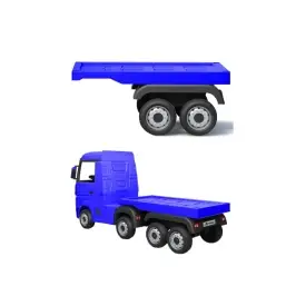 Bērnu elektriskā smagā mašīna ar puspiekabi HL358 Mercedes Actros Blue
