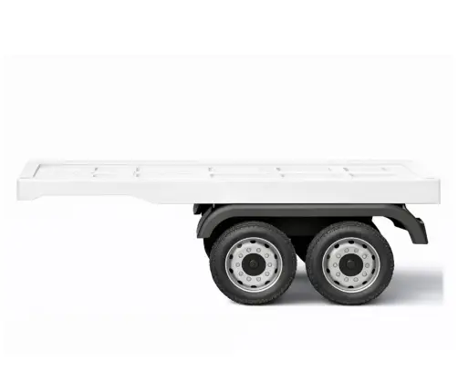 White Mercedes Scania Actros HL358 battery semi-trailer