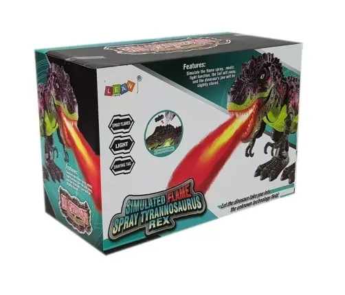 Battery Dinosaur Laying Eggs Burning Fire Steam Green