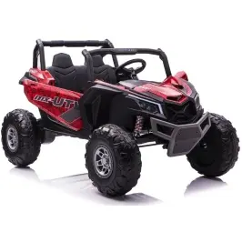 Divvietīgs bērnu elektromobilis Bagijs UTV-MX Red Spider Painted