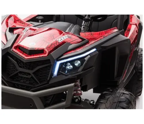Divvietīgs bērnu elektromobilis Bagijs UTV-MX Red Spider Painted