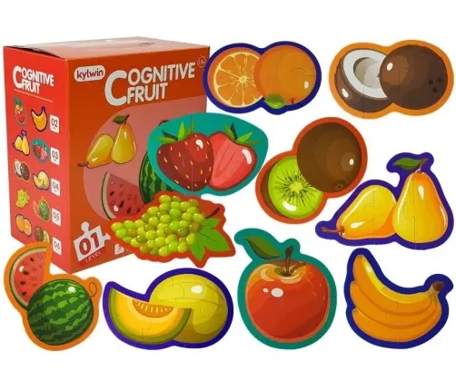 Educational Puzzle For Babies Fruits 5 Parts 40 Pieces Educational Puzzle For Babies Fruits 5 Parts 40 Pieces