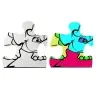 Jurassic Dinosaur Painting Puzzle 24 parts