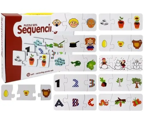 Educational Puzzle Puzzle Learning 10 Connections