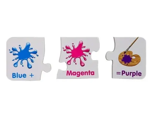 Puzzle Educational English Colors 10 Connections