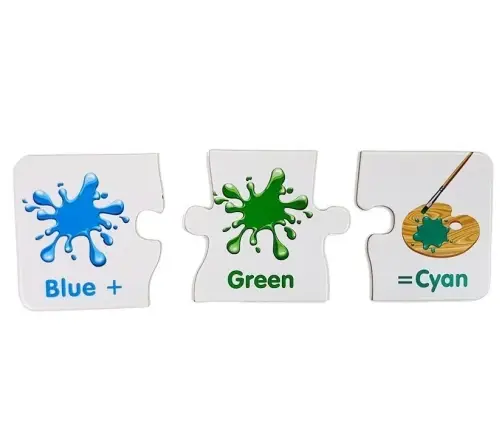 Puzzle Educational English Colors 10 Connections