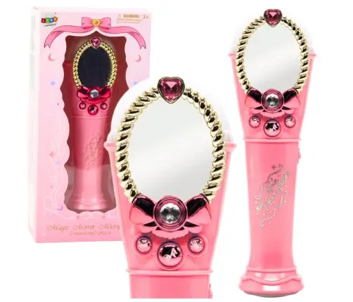 Magic Mirror With Microphone Pink USB Light