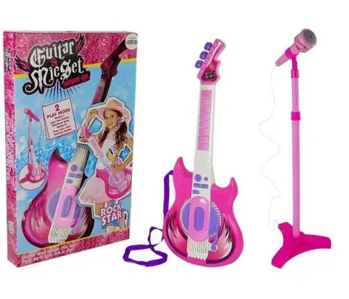 Guitar With Microphone Rock Star Sound