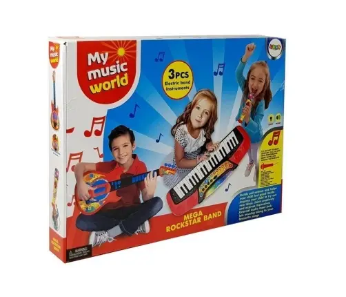 Music Set 3 in 1 Guitar Keyboard Microphone