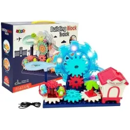 A set of blocks with a slide. Ferris wheel