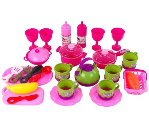Kitchen Set 31 Elements Bag Dishes Plates Kids
