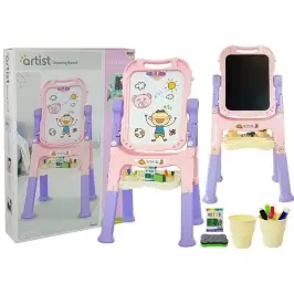 Magnetic Chalk Board Blue Red Accessories