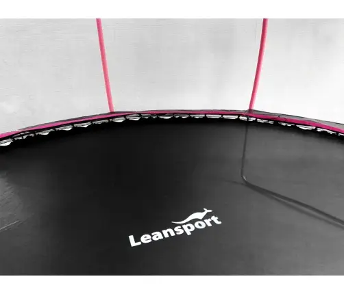 Batuts ar drošības tīklu un kāpnēm 427 cm (14ft) LEAN Sport Max Black-Pink