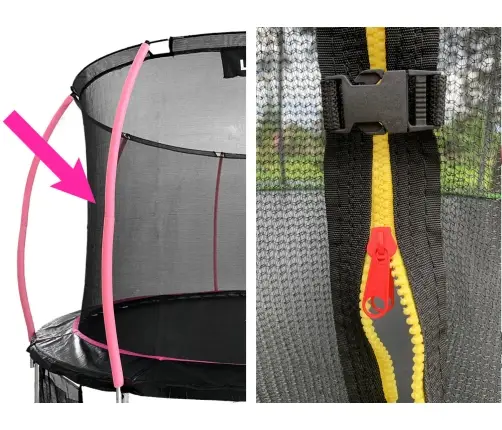 Drošības tīkls batutam Sport Max 488 cm (16ft) Pink