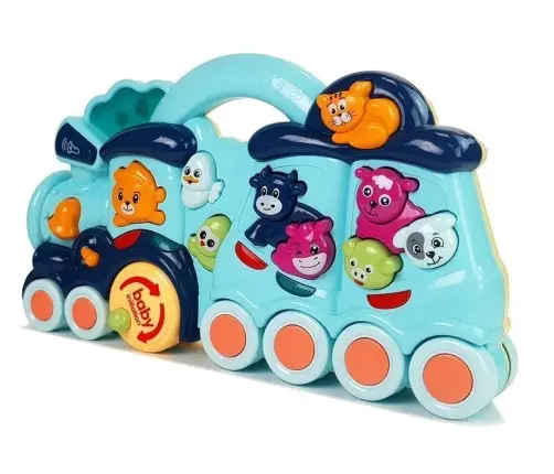 Kids Interactive Toy Locomotive Animal Sounds Blue Kids Interactive Toy Locomotive Animal Sounds Blue