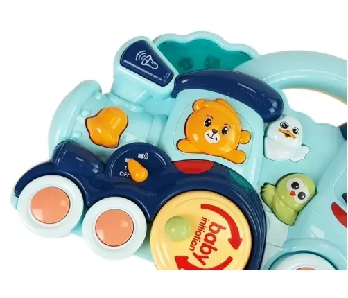 Kids Interactive Toy Locomotive Animal Sounds Blue Kids Interactive Toy Locomotive Animal Sounds Blue