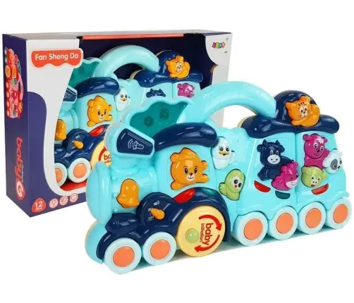Kids Interactive Toy Locomotive Animal Sounds Blue Kids Interactive Toy Locomotive Animal Sounds Blue