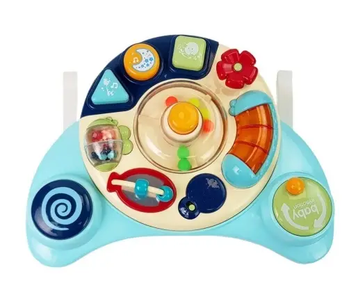 Interactive Baby Panel Toy Music Animal Blue Interactive Baby Panel Toy Music Animal Blue