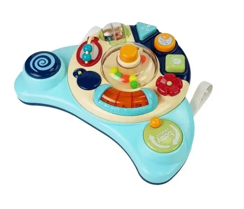 Interactive Baby Panel Toy Music Animal Blue Interactive Baby Panel Toy Music Animal Blue