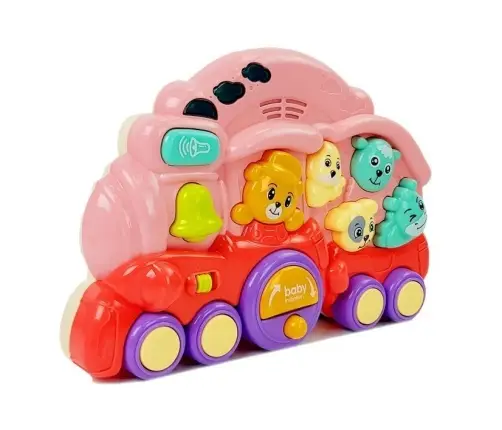 Interactive Locomotive with Animals Animal Sounds Light Effects Pink Interactive Locomotive with Animals Animal Sounds Light Effects Pink