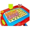 Educational Table with Projector Chair Crayons Magnets Letters and Numbers
