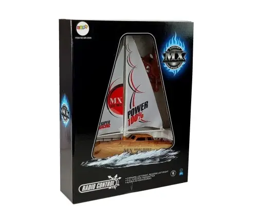 Radiovadāmā burājoša laiva ar pulti