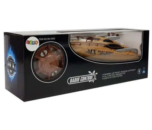 Radiovadāmā jahta ar pulti Powerboat