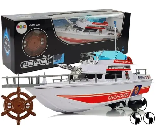 Rescue Boat Remote Control 27 Mhz Rudder 44 cm Range 40 m