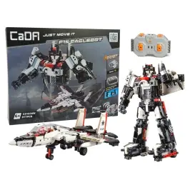 Construction Blocks Robot Plane Made of Cada Blocks Remote Controlled 917 Elements Construction Blocks Robot Plane Made of Cada Blocks Remote Controlled 917 Elements