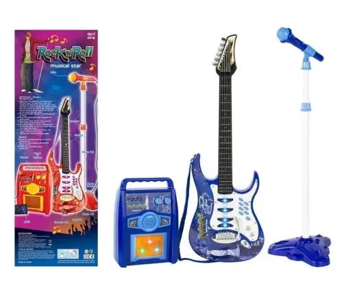Kids Toy Guitar Amplifier Microphone MP3 Input