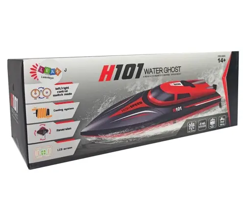 Remote Controlled Powerboat H101 Red 1:48 2.4G 35 km/h
