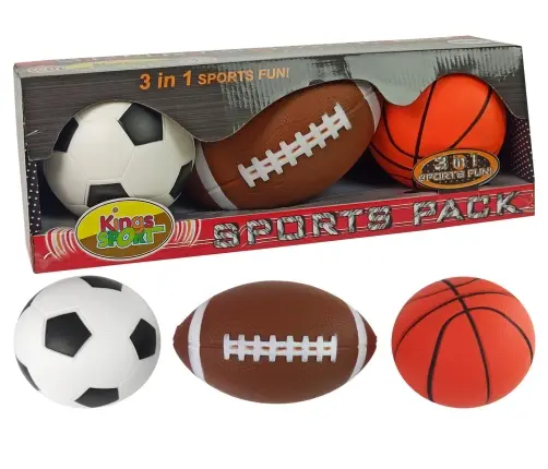 Soft Sports Ball Set 3in1 Football Basketball Soft Sports Ball Set 3in1 Football Basketball