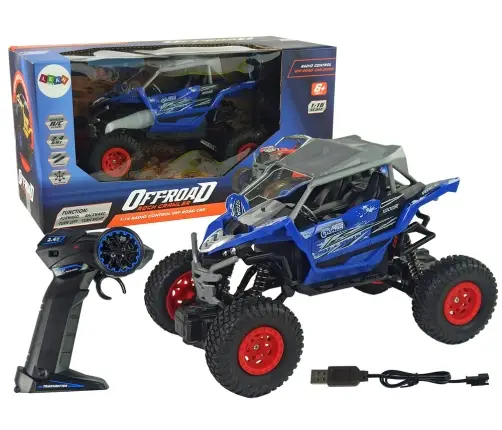 Радиоуправляемая машина на пульте Off-road 1:16 Blue Радиоуправляемая машина на пульте Off-road 1:16 Blue