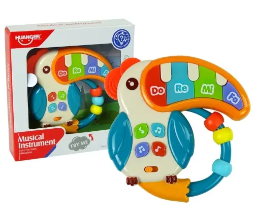 Musical Pianino Parrot Sounds Lights Beads Musical Pianino Parrot Sounds Lights Beads