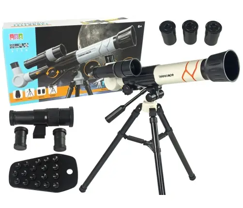 Scientific Educational Telescope With A White Phone Holder Scientific Educational Telescope With A White Phone Holder