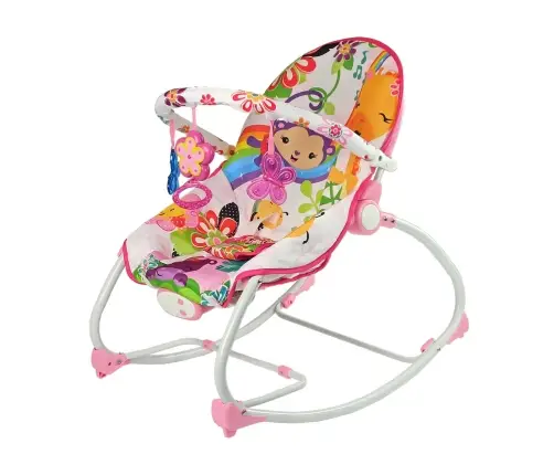 Šūpuļkrēsliņš 2in1 Pink Flower Šūpuļkrēsliņš 2in1 Pink Flower