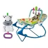 Rocking Chair 2in1 Blue Zebra Sounds Vibration