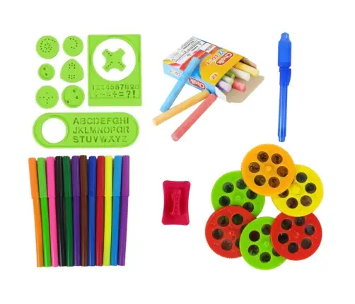 Double-sided Board Chalk Pens Stand Projector Pictures Red Double-sided Board Chalk Pens Stand Projector Pictures Red